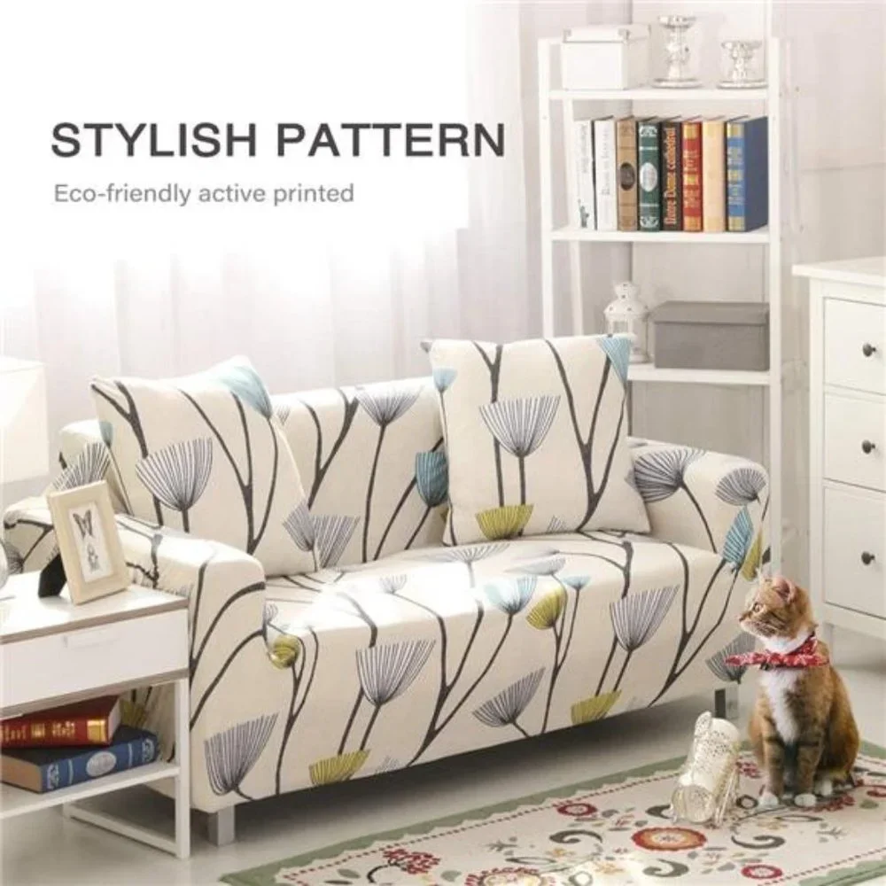Printed Sofa Cover Stretch Couch Cover Sofa Slipcovers for 3 Cushion Couch